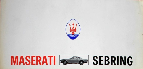 Maserati Sebring Modelprogram 1963 Carbrochure (3373)